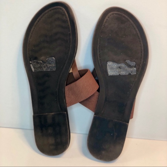 Seven7 “Nav01” Leather flip flop thong sandal - Picture 2 of 2